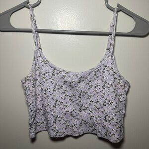 Hollister Must Have Ribbed Cropped Baby Cami size Medium